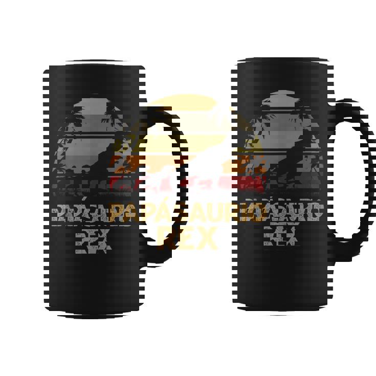 Hombre Papá Divertido Día Del Padre Papásaurio Rex Dino In Mangas Taza de café