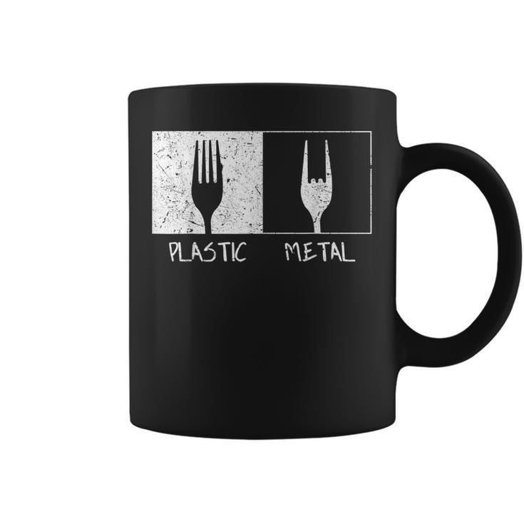 Horquillas De Metal De Plástico Taza de café