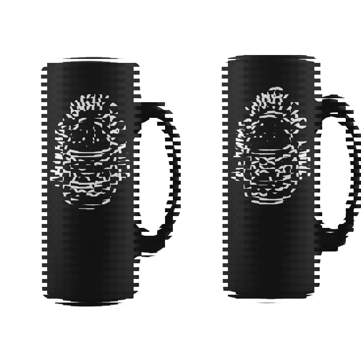 Hungry For Life 賢いハンバーガーデザイン コーヒーマグ