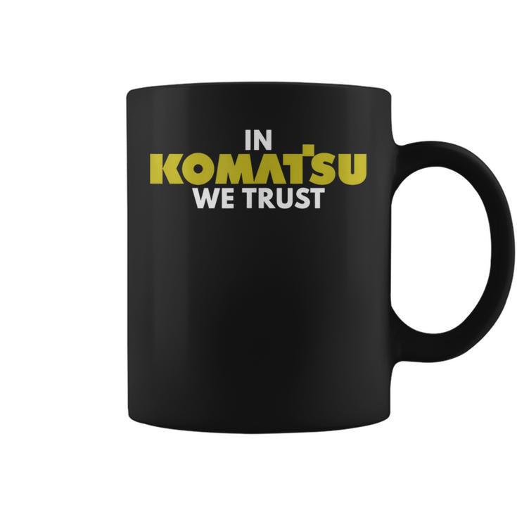 In Komatsu We Trust Dozer ブルドーザー キルドーザー トリビュート コーヒーマグ