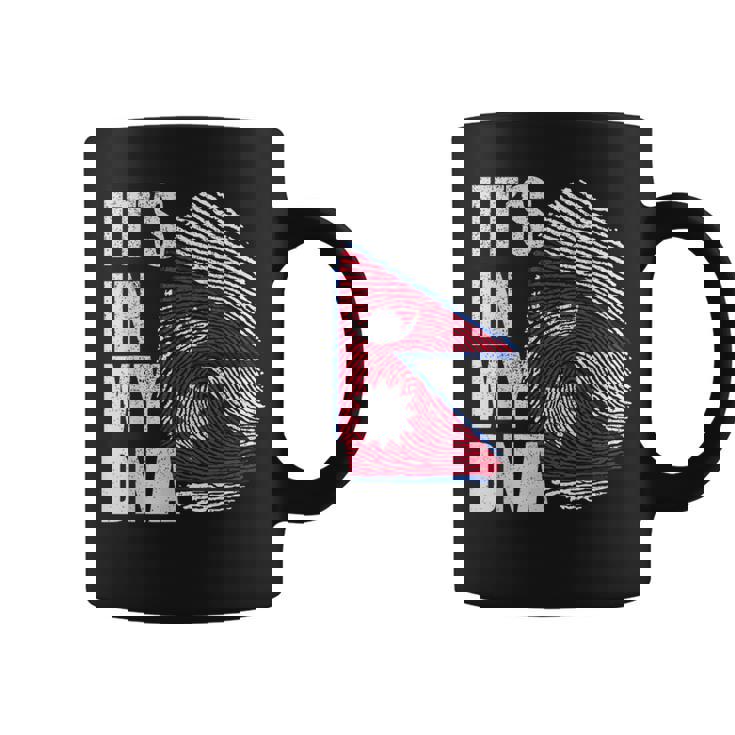 It's In My Dna ネパール ネパール国旗 指紋 コーヒーマグ