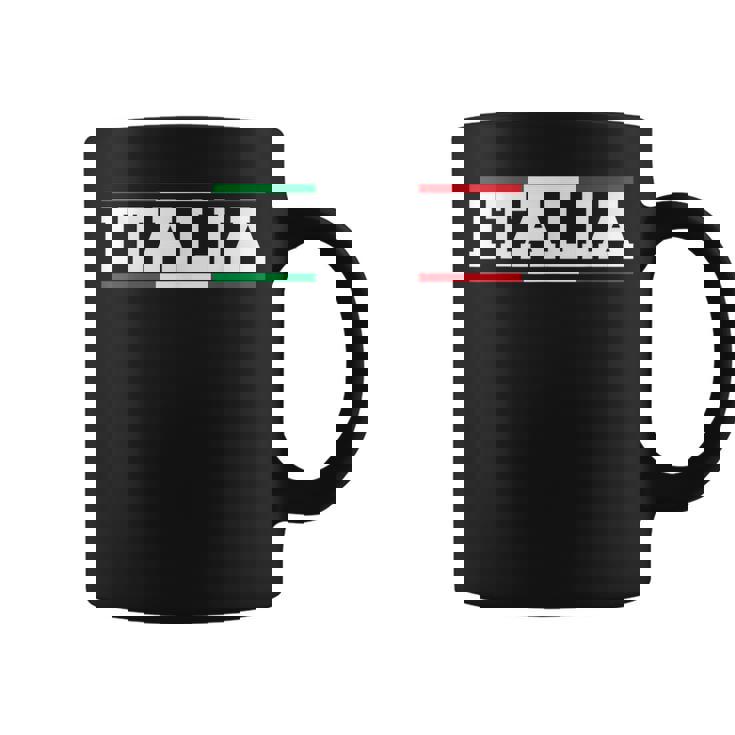 Italia Italian Flag Map Shield Badge Italy Sports Soccer Fan Coffee Mug