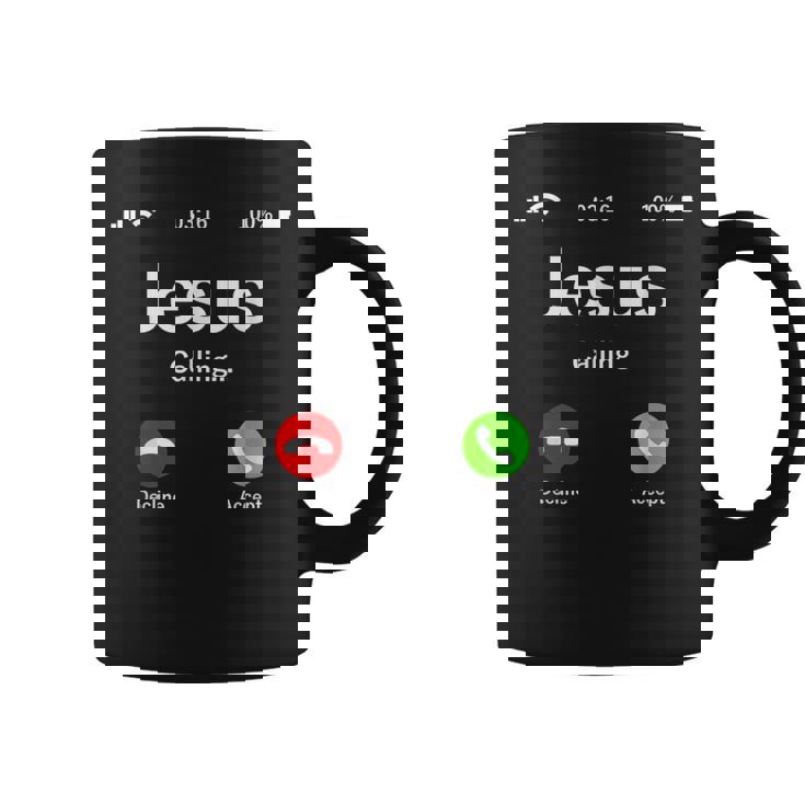 Jesus Is Calling 面白いイエスキリストギフト コーヒーマグ