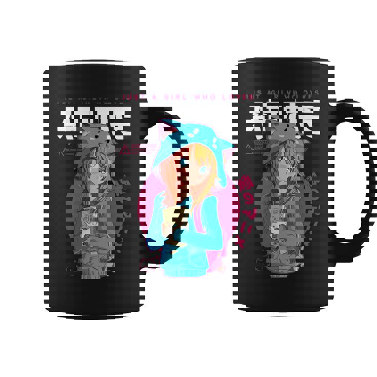 Just A Girl Loves アニメ ラーメン スケッチ オタク少女アニメ 長袖tシャツ コーヒーマグ