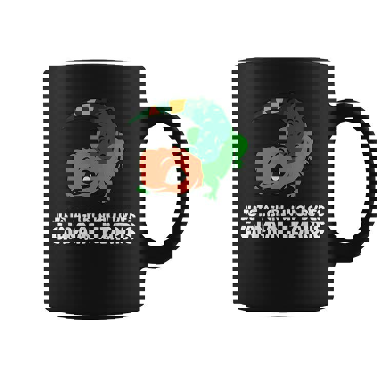 Just A Girl Who Loves Caiman Lizards ファニーカイマントカゲ コーヒーマグ