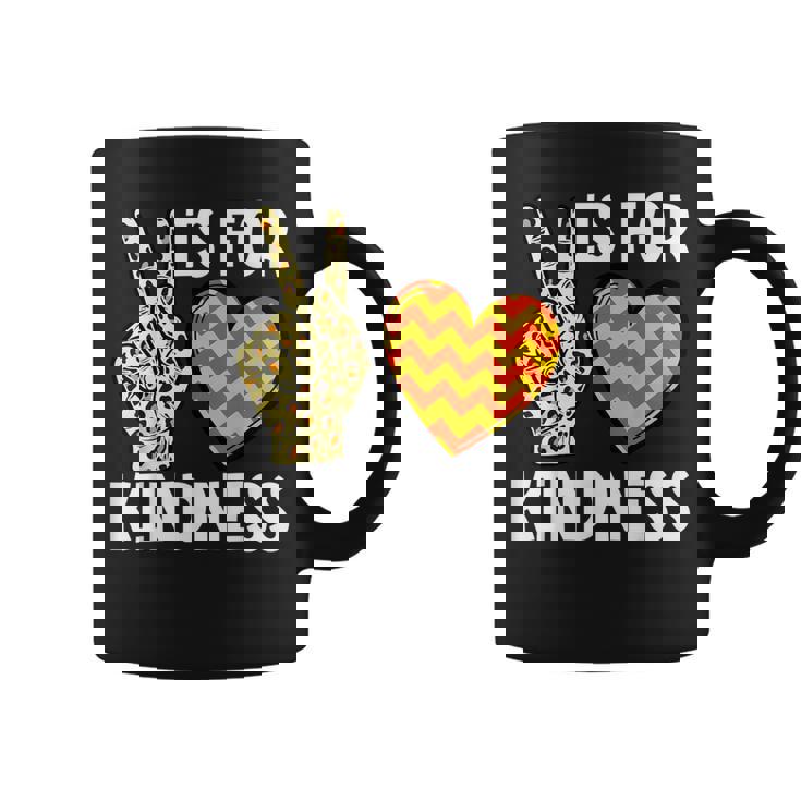 K Is For Kindness ASL Sign Language Coffee Mug