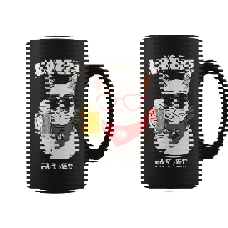 Kanreki 還暦 60歳 記念 猫 サングラス ビール 大人のユーモア コーヒーマグ