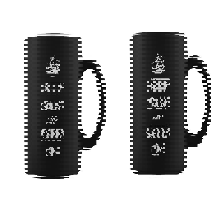 Keep Calm And Carry On モチベーションを高める引用句 コーヒーマグ