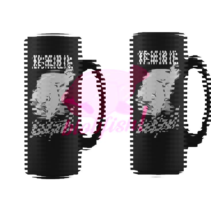 Keepmiling Like A Blobfish デザイン ブログフィッシュファン向け コーヒーマグ