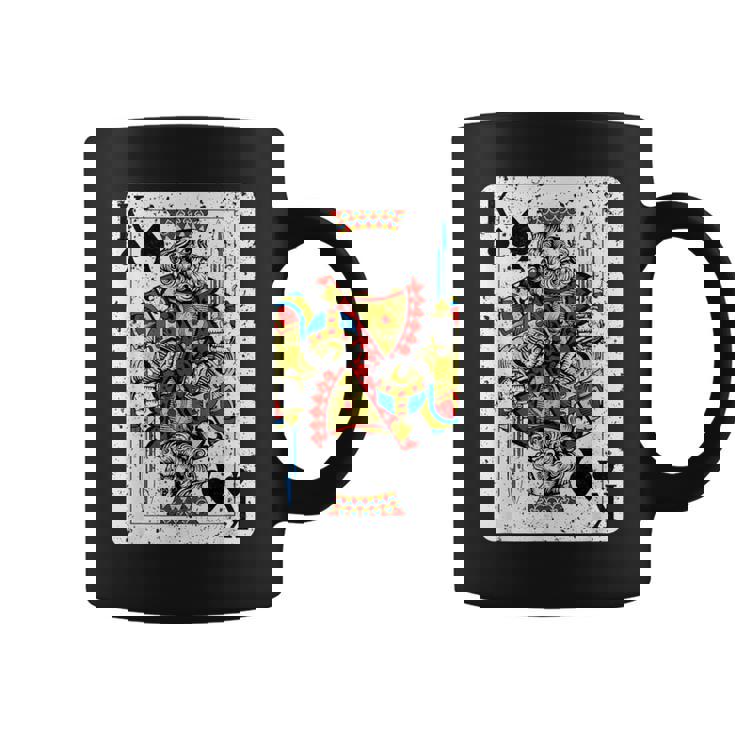 King Ofpades トランプデッキ ヴィンテージレトロスタイル コーヒーマグ
