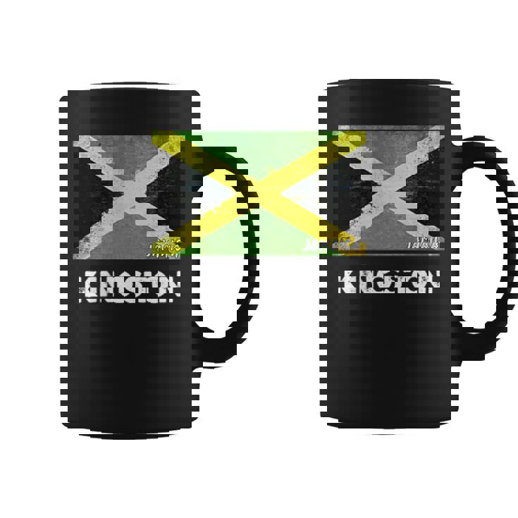 Kingston Jamaica Flag Jersey コーヒーマグ