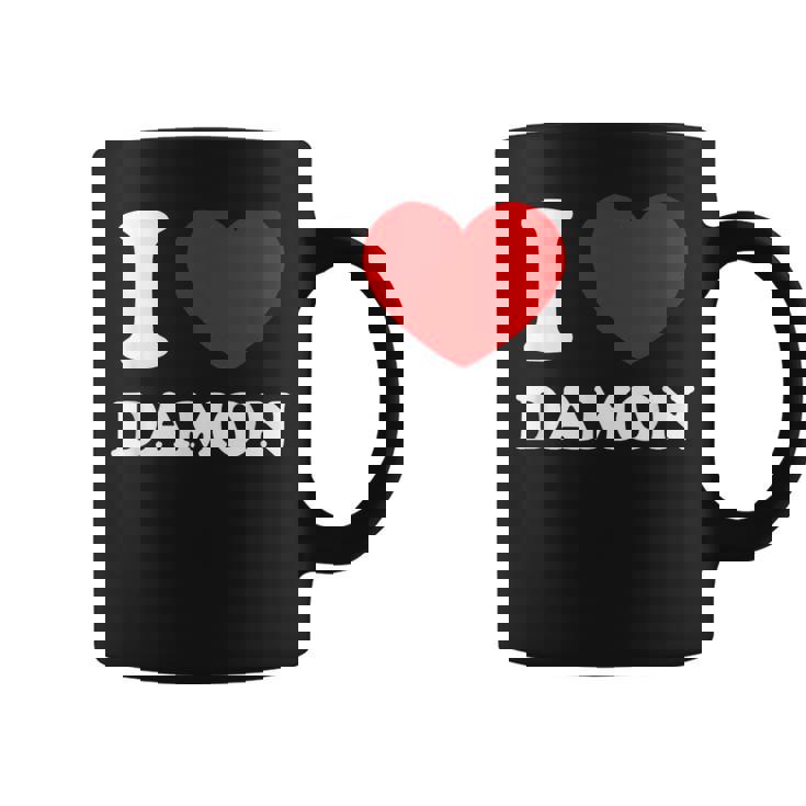 I Love Damon I Heart Damon 面白い名前 Damon コーヒーマグ