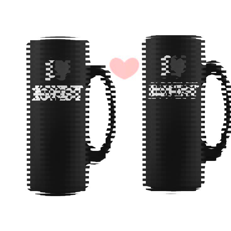 I Love Honest 私は愛する Honest コーヒーマグ