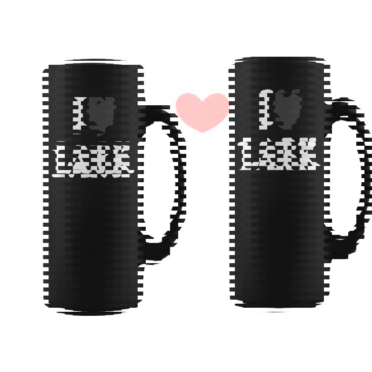 I Love Lark 私は愛する Lark コーヒーマグ