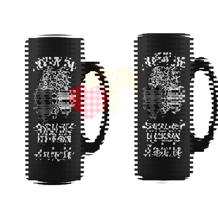 I Love My Job For All The Little Reasons バレンタインハート コーヒーマグ