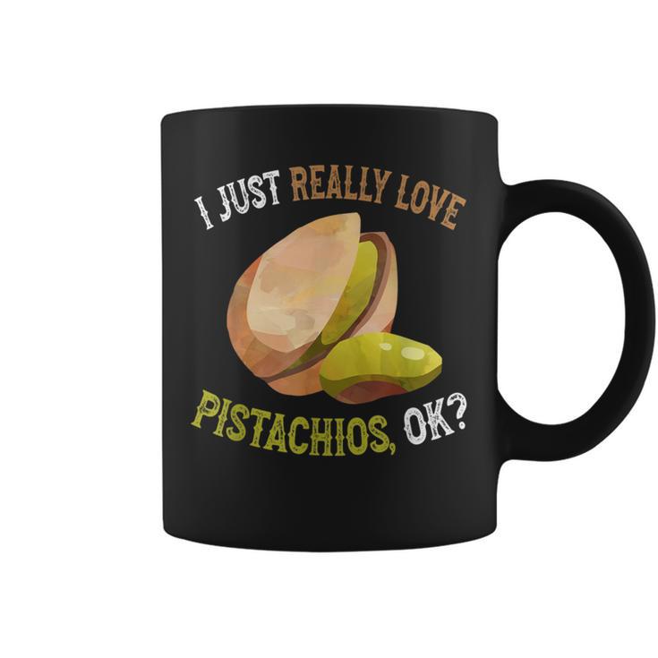 I Love Pistachios Ok Pistachos Lindos Y Divertidos Taza de café