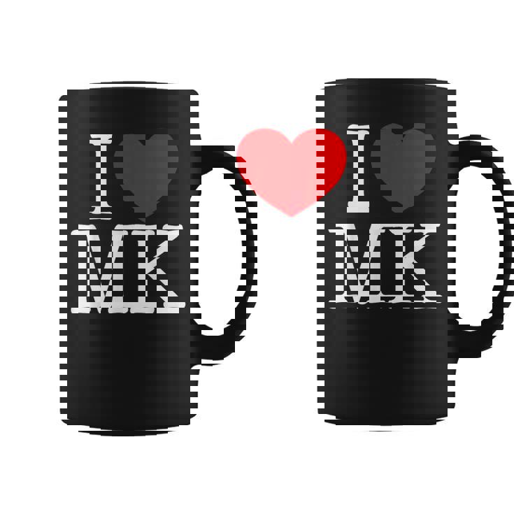 I Love ハート Mk コーヒーマグ