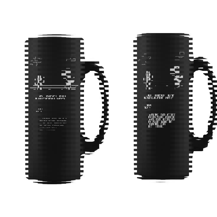 Low Energy Day恐竜サボテンピクセル コーヒーマグ