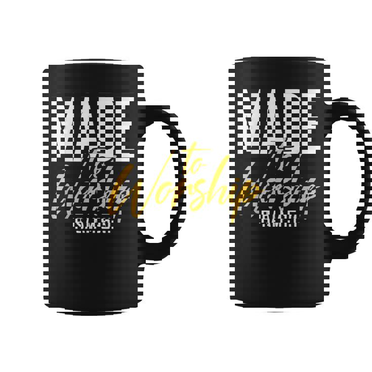 Made To Worship シャツ 礼拝用シャツ メンズ&レディース 神様 コーヒーマグ