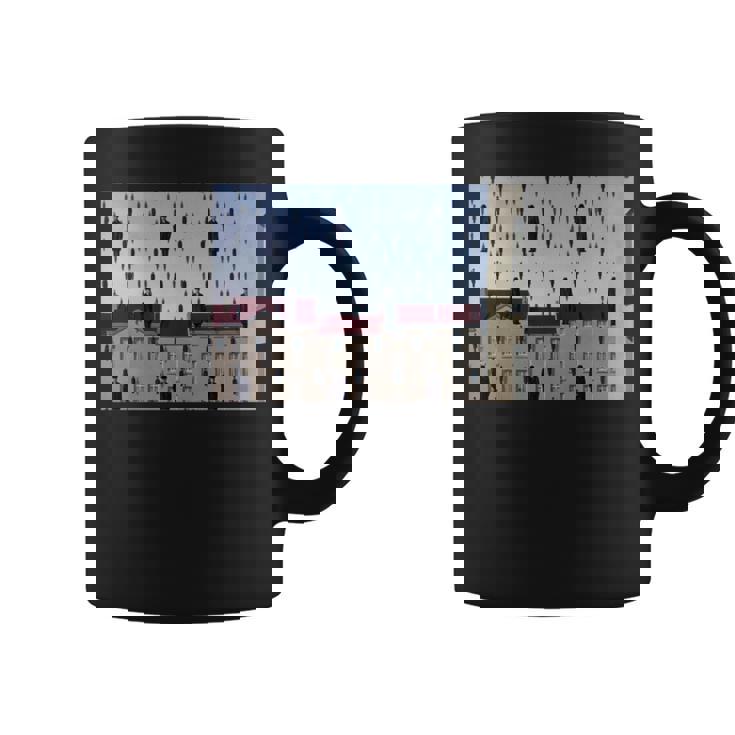 Magritteによるゴルコンダの有名な絵画。 長袖tシャツ コーヒーマグ