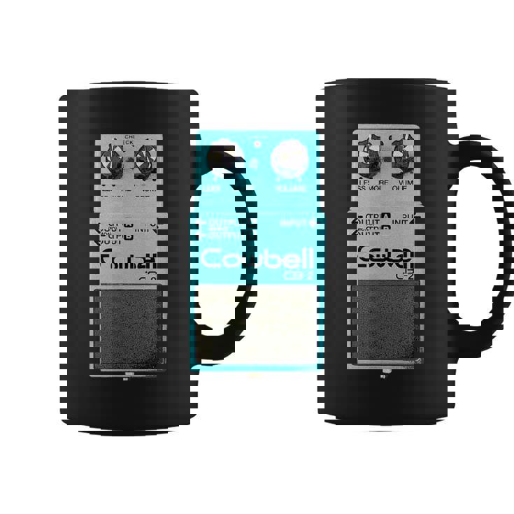 Mehr Cowbell ミュージシャン ミーム パロディ ギターペダル コーヒーマグ