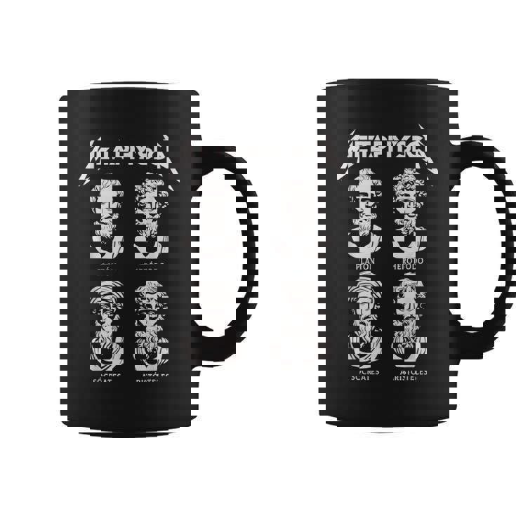 Metaphysica 面白いギリシャ哲学者ロックレトロデザイン コーヒーマグ