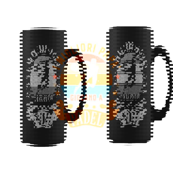 I Migliori Papà Giocano A Padel Tennisilhouette Padelista Tazze