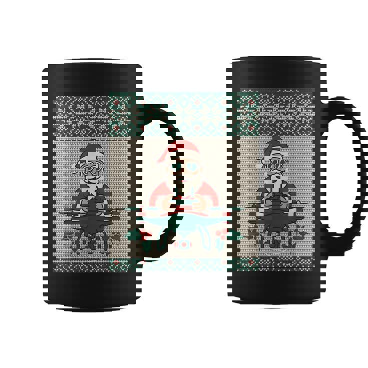 Modern Santa Drone Pilot Ugly Christmas Sweat Coffee Mug