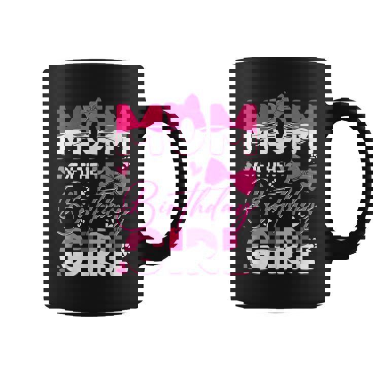 Mom Of The Birthday Girl Cat Kitty Family Matching Coffee Mug