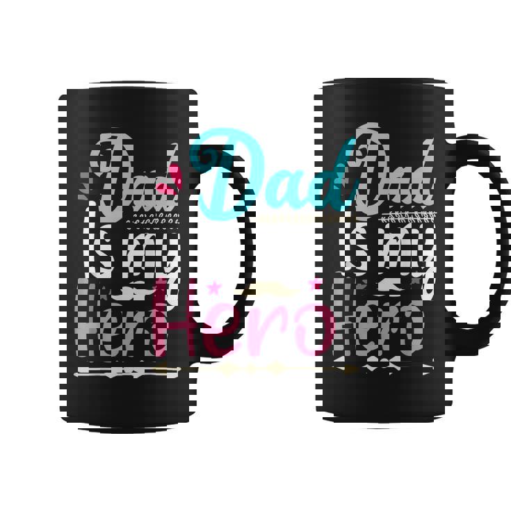 My Dad Is My Hero ギフト 父の日 クール キッズ シャツ メンズ レディース コーヒーマグ