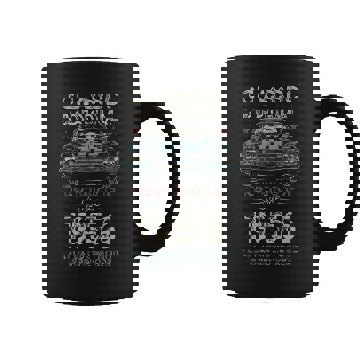 Nacido En 1956 Muscle Car 69 Cumpleaños Taza de café