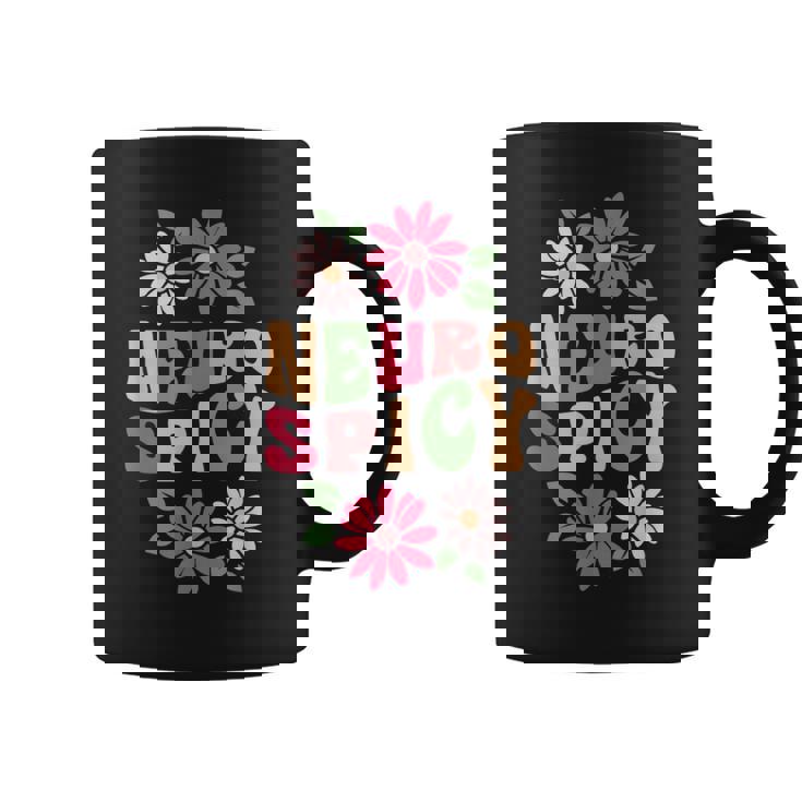 Neurospicy レトロフラワー コーヒーマグ