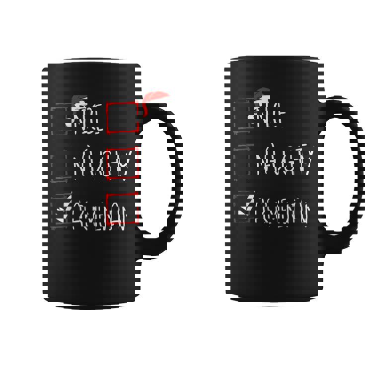 Nice Naughty Armenian Christmas Armenia Roots Heritage Coffee Mug