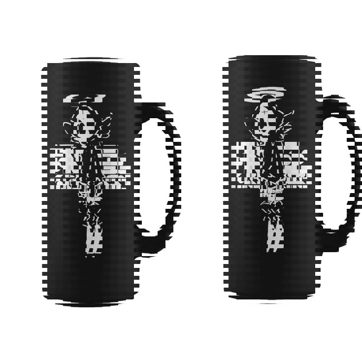 Nog-T-0012-天使-黒 コーヒーマグ