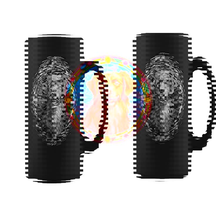 Novacotia Duck Tolling Retriever Toller Dog ステンドグラス コーヒーマグ