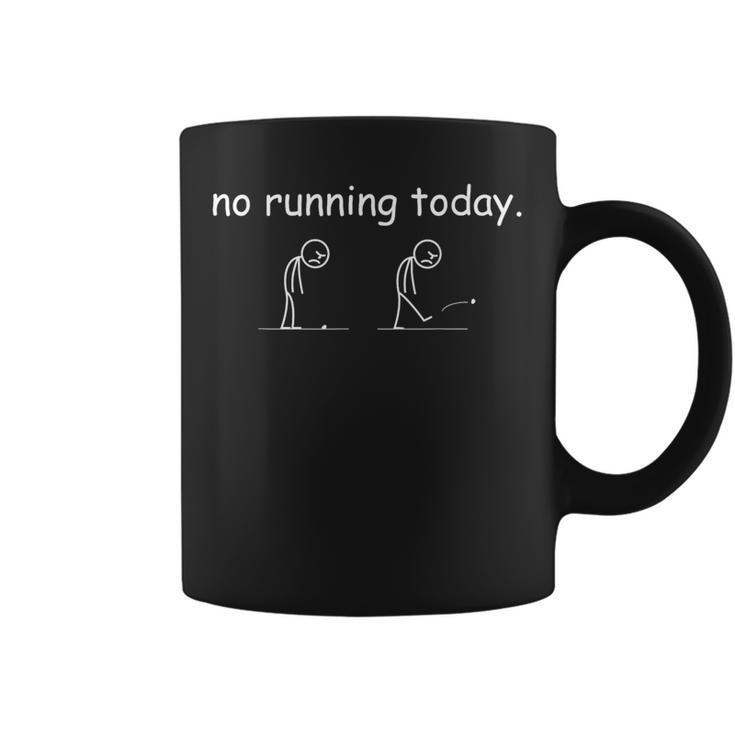 Pas De Course Aujourd'hui Marathonien Drôle Athlète Hommes S Tasse