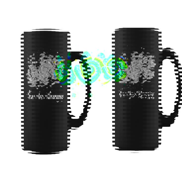 Peace Lovehenaniganst Patrick's Day Green Tie Dye コーヒーマグ