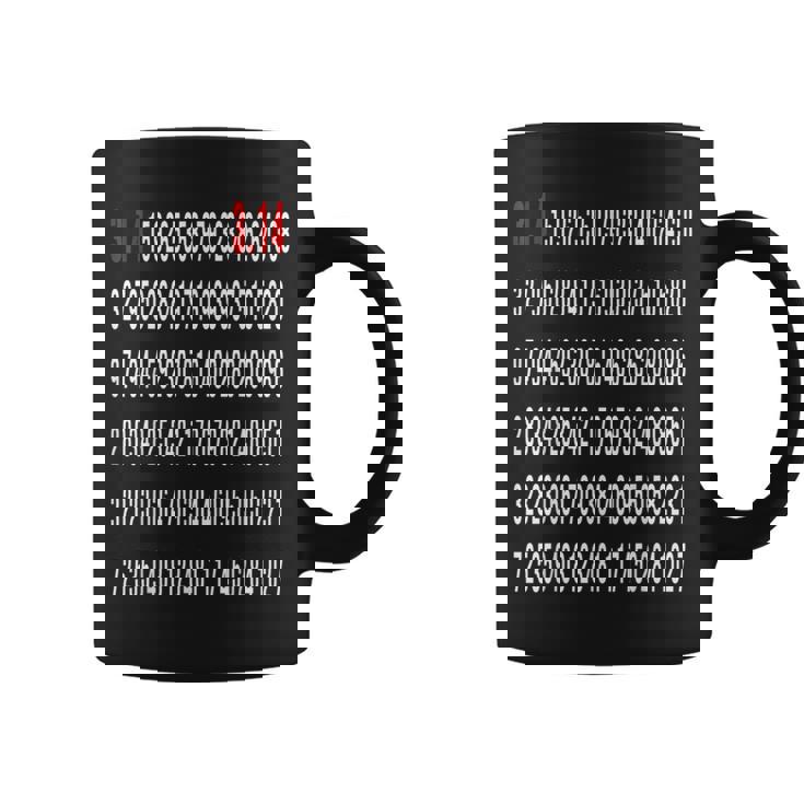 Pialor Exacto Divertido Profesor De Matemáticas 314 Nerd Hombres Es Niños Taza de café