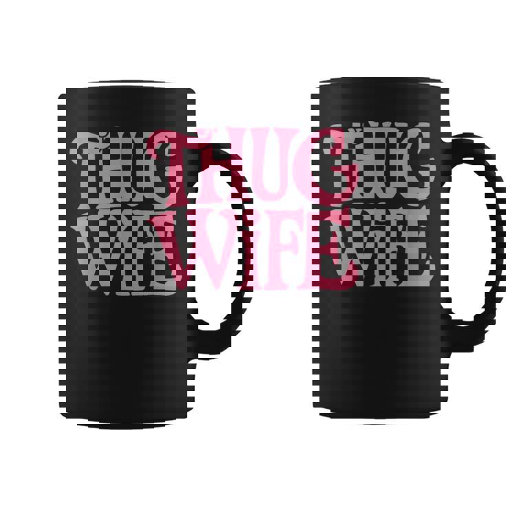 Pink Thug Wife クラシックなギャングスタイルのレトロなステートメント コーヒーマグ