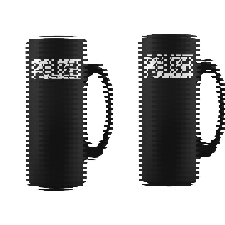 Polizei ドイツ警察 ドイツ法執行機関両面 長袖tシャツ コーヒーマグ