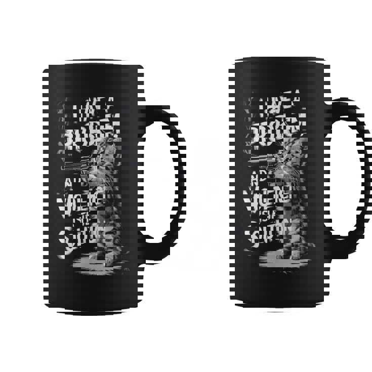 Problem Cat I Have A Problem Edgy Cat コーヒーマグ