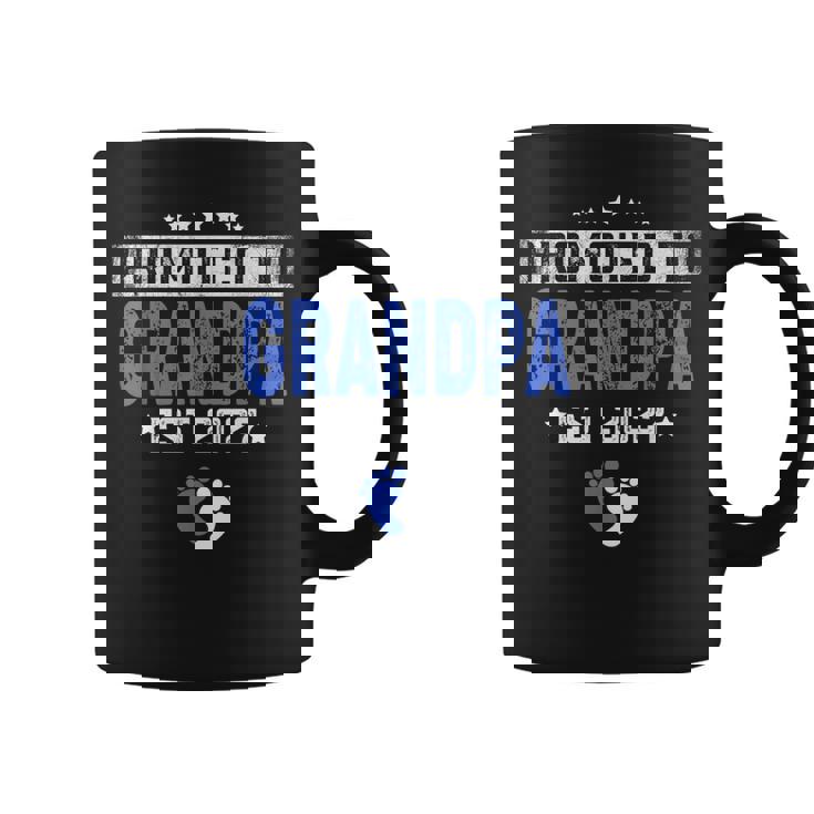 メンズ Promoted To Grandpa Est 2027 Dad コーヒーマグ