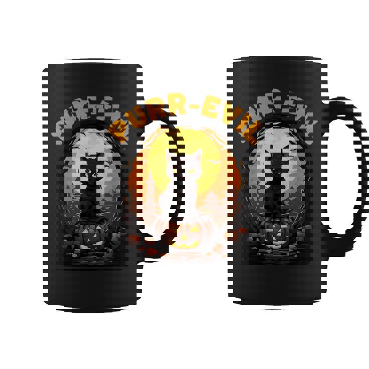 Purr-Evil お化け猫 ハロウィン コーヒーマグ