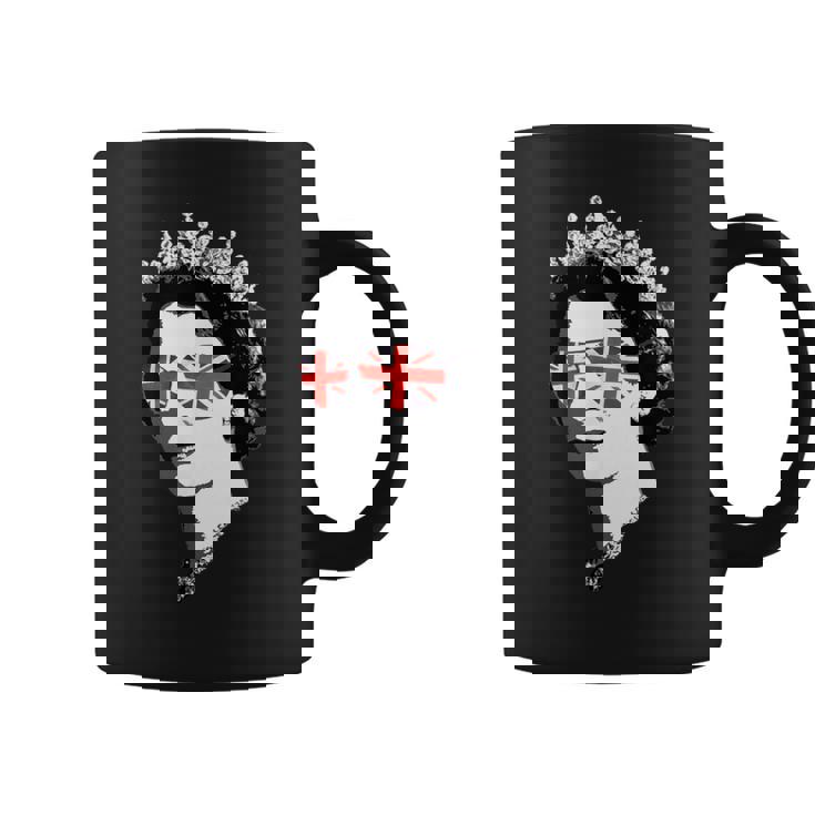 Queen Elizabeth Iiunglasses British Crown エリザベス女王 Meme コーヒーマグ