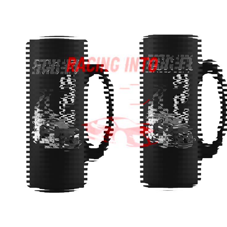 Racing Into 2Nd Birthday レースカー 2歳 幼児 男の子 コーヒーマグ