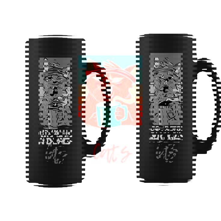 Rad Techは猫、放射線ヴィンテージ猫おもしろさんを愛しています コーヒーマグ