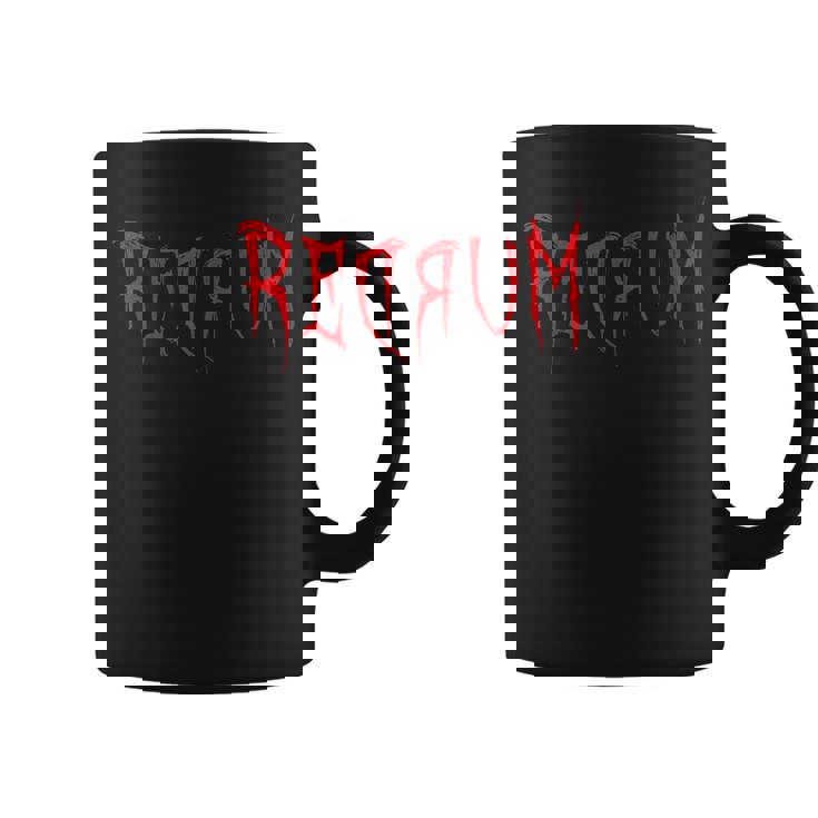 Redrum 怖い不気味な血まみれのハロウィンtシャツ2 コーヒーマグ
