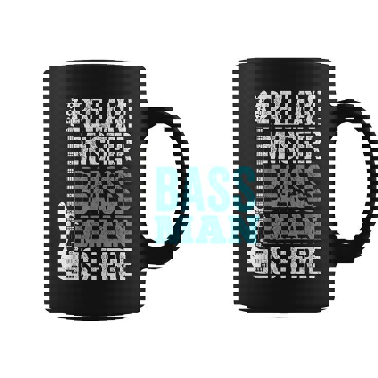 Relax Mister Bass Man Is Here ベースギター 楽器 ベーシスト コーヒーマグ