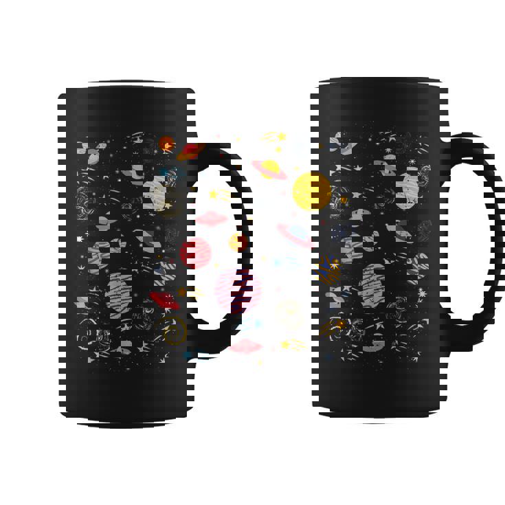 Retro Galaxies Indie Aesthetic Pop Art Hippy Coffee Mug