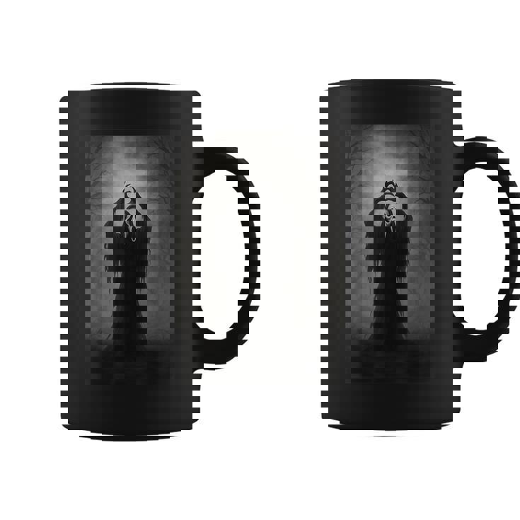 Retro Scary Ghost Love Hands Horror Halloween Costume Coffee Mug